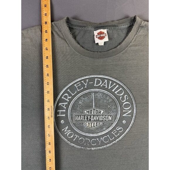 Rare Vintage Y2K Harley Davidson Thrashed Fade Cocoa Beach Florida 2XL Fit Shirt - Picture 16 of 16